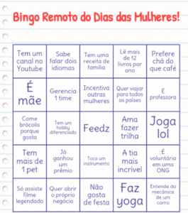 cartela de bingo do dia da mulher