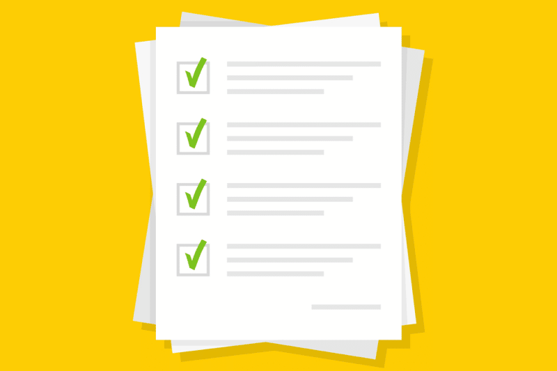 Documentos para admissão