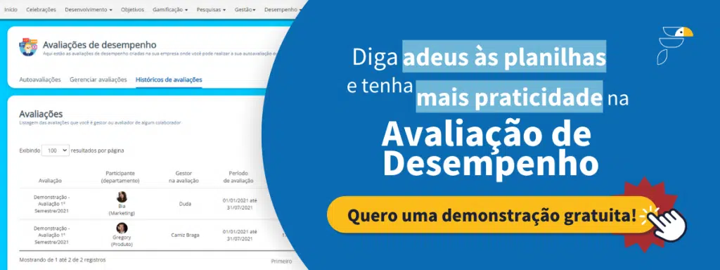 Pedir uma demonstração gratuita da ferramenta de avaliação de desempenho da Feedz