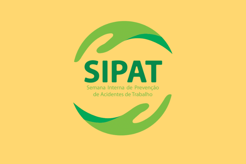 foto de fundo amarelo com logo do SIPAT